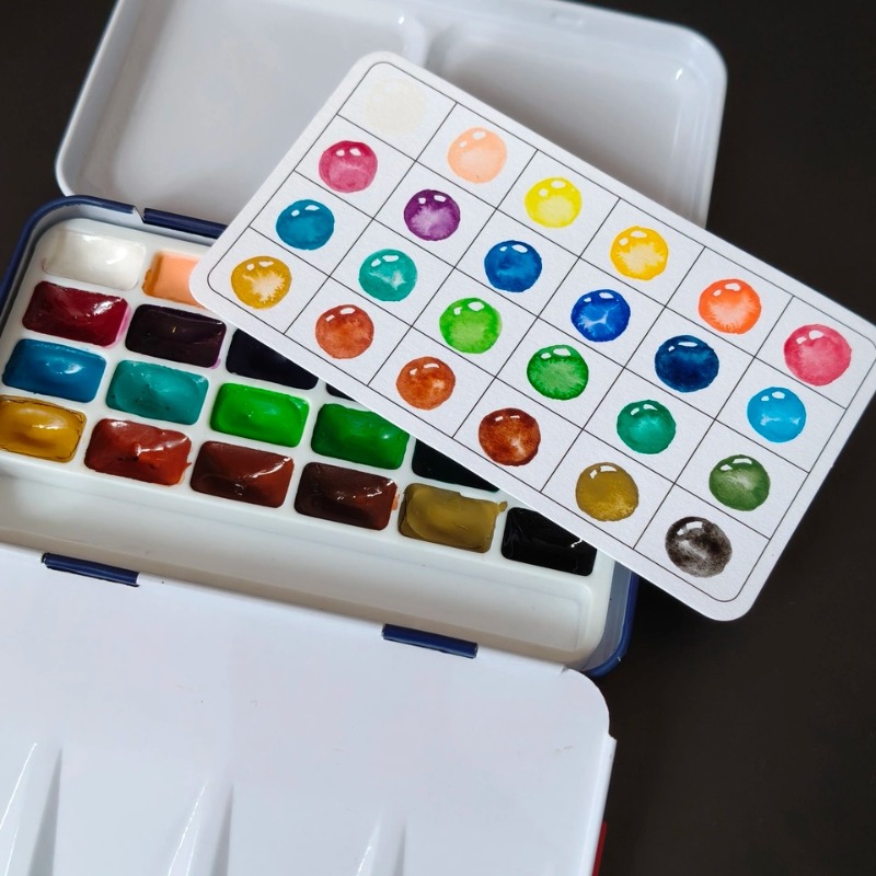 Rubens, ensemble de 24 couleur - Watercolor Paint Set Solid Pigment avis et prix