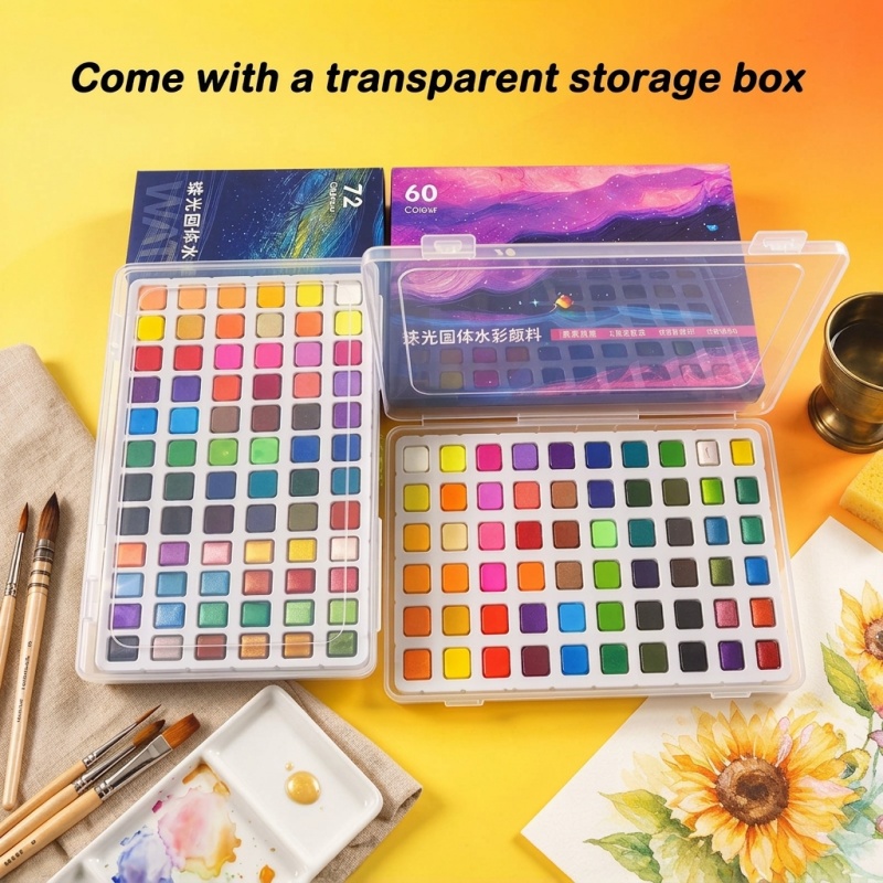 Peinture aquarelle solide et n - Watercolor Paint Set Solid Pigment avis et prix