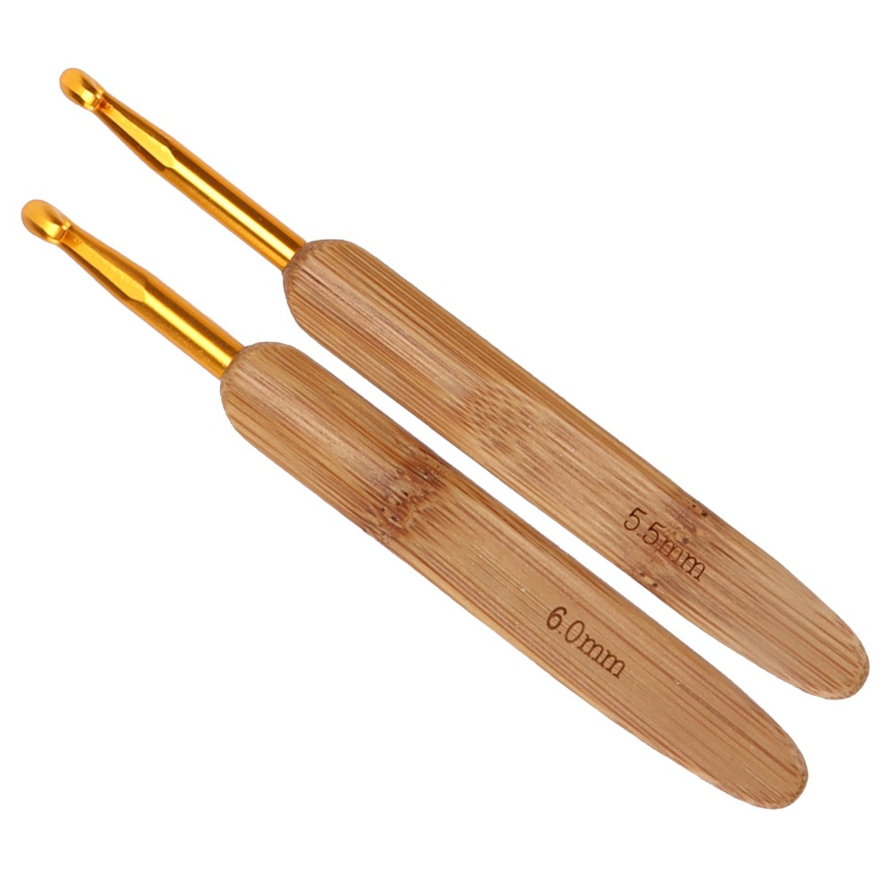 Ensemble de 8 crochets à trico - Wooden Crochet Hooks Ergonomic Handle avis et prix