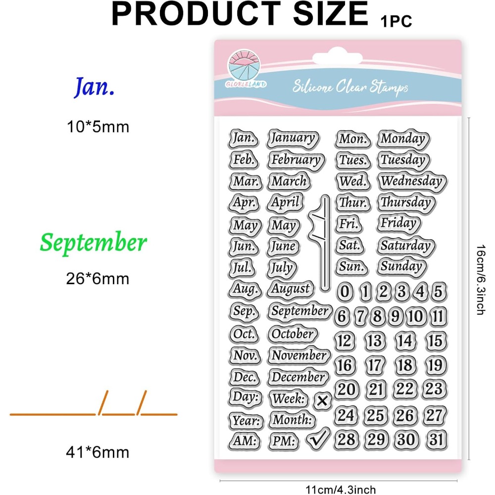 Calendrier tampon clair pour S - Clear Silicone Stamps For Card Making avis et prix