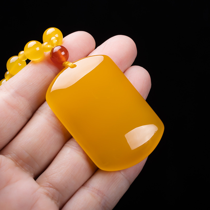 Pendentif carré uni en calcédo - Beading avis et prix